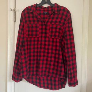 Madewell Popover Shirt, Size L